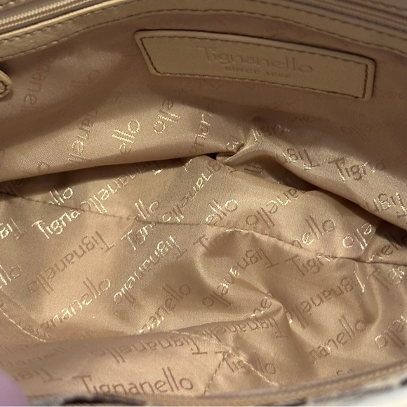 Tignanello Purse Signature Fabric And Leather Satchel - Picture 7 of 11
